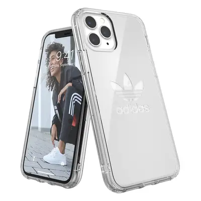 adidas Originals Compatible with iPhone Pro Case, Large Logo Print Transparent Protective Mobile