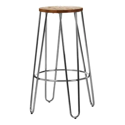 Premier Housewares District Chrome Hairpin Stool