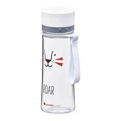 Aladdin My First Aveo Lion Childrens Water Bottle 0.35L White Leakproof - Wide Opening for Easy 