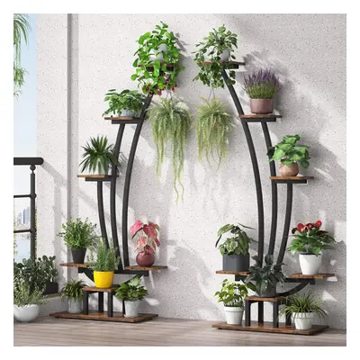 Tribesigns 6-Tier Tall Indoor Plant Stand Pack of 2, Display Shelf