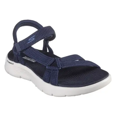 (Blue, (Adults')) Skechers GO WALK Flex Sublime Polyester Women's Navy Sandals