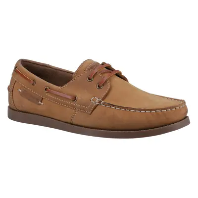 (Brown, (Adults')) Cotswold Bartrim Leather Men's Camel Boat Shoes