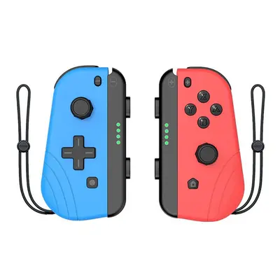 (Blue red) Wireless Colorful Gamepad for Switch Game Console Joystick Game Controller with Wake-