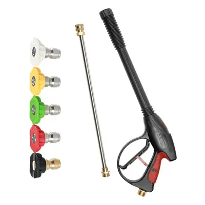 High Pressure Washer Lance Power Washer Gun Set, Connect Spray Nozzle Extension Wand Washer Gun,