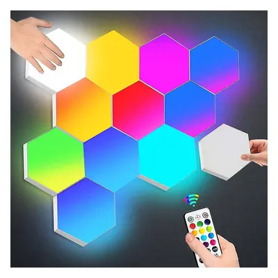 Hexagon Lights With Remote Control, Smart Led Wall Light Panels Touch-sensitive Rgb Mood Lightin