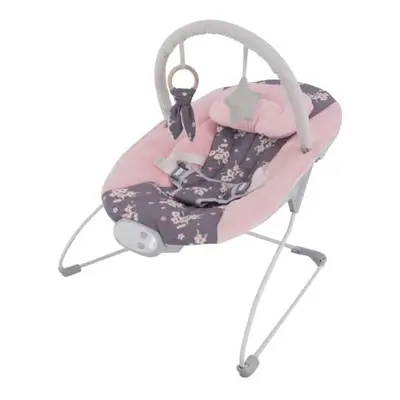 LADIDA Baby Bouncer with Soothing Music and Vibration, Adorable Plum Blossom Design, Suitable fo