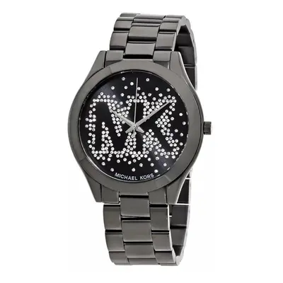 Michael Kors MK3589 Ladies Slim Black Dial Stainless steel Watch