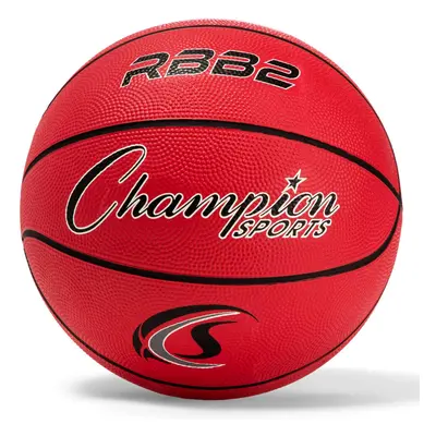 Champion Sports Rubber Intermediate Basketball Heavy Duty - Pro-Style Basketballs Premium Basket