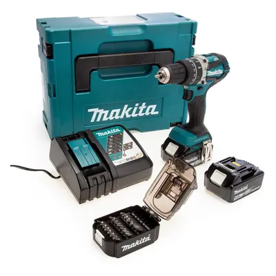 Makita Makita DHP484TJX9 18V LXT Combi Drill Limited Edition (2 x 5.0Ah Batteries) in Makpac Cas