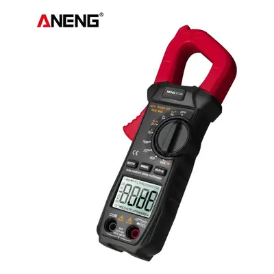 (Red) ANENG ST209 Digital Multimeter Clamp Meter Counts True RMS Amp DC/AC Current Clamp Tester