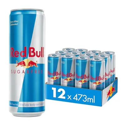 Red Bull Energy Drink Cans Sugar Free ml x12