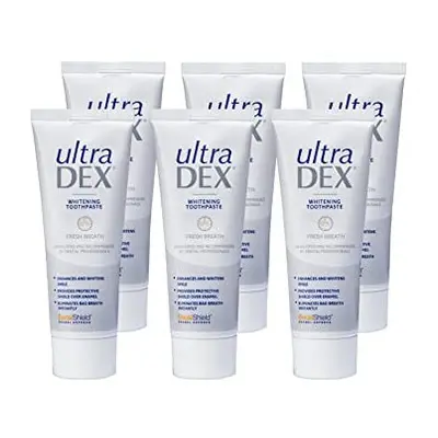 UltraDEX Whitening Toothpaste + Enamel Defense, Clinically Proven 12hr Bad Breath Treatment, For