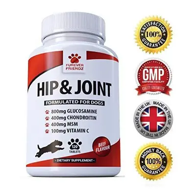 Glucosamine 800mg Advanced Dog Hip and Joint Support Supplements - With Chondroitin MSM & Vitami