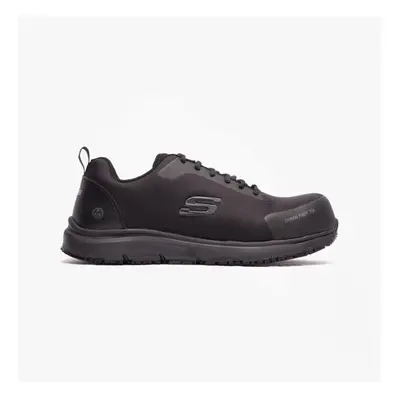 (UK 6.5, Black) Skechers Work 200090EC ULMUS Mens Trainers Black