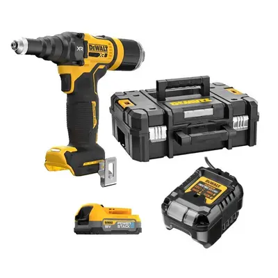 Dewalt DCF414E1T 18v XR 3/16" 4.8mm Brushless Riveter + 1x DCBP034 + Kit