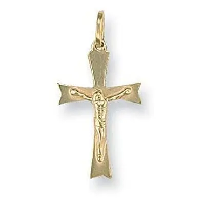 Gold Crucifix Pendant Yellow Gold Crucifix Necklace