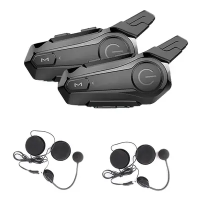 2pcs Bluetooth Intercom Motorcycle Half Helmet Bluetooth Headset For Rider Intercomunicador Wire