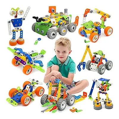 MOONTOY Building Toys in STEM Toys Age 173 Pcs Building Blocks Kit for Kids, Educational Constru