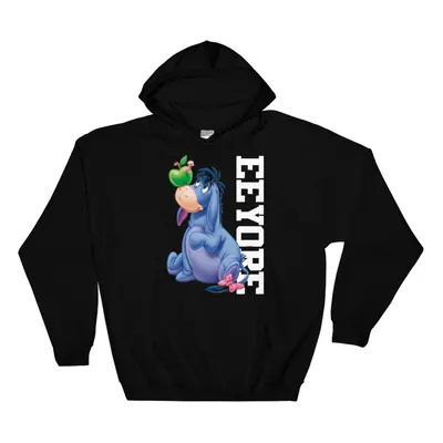 (3X-Large, Black) Eeyore Poster Black Men Women Unisex Hooded Sweatshirt Hoodie