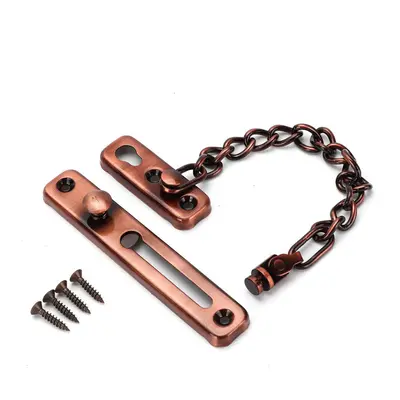 (Red Bronze) Stainless Steel Strong Security Door Chain Solid Home Safety Guard Lock Catch