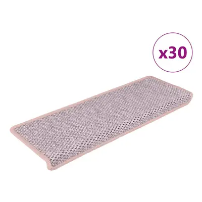 (red) vidaXL Self-adhesive Stair Mats Stair Treads Protector Rug Sisal-Look pcs