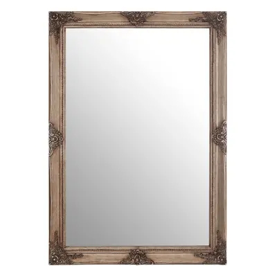 Premier Housewares Rectangular Wall Mirror/ Classic Mirrors For Bathroom / Bedroom / Garden Wall