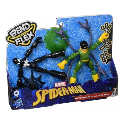 Spider-Man Multicolour Bend And Flex Black Suit Spider-Man Vs. Doc Ock Action Figure Toys