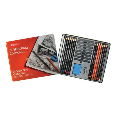 Derwent Drawing and Sketching Mixed Media Set with Accessories, Set of 24, Professional Quality,