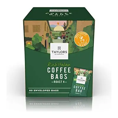 Taylors of Harrogate Rich Italian Ground Coffee Bags, Enveloped Bags