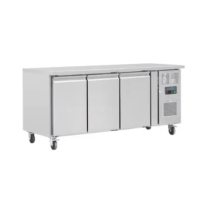 Polar U-Series Triple Door Counter Fridge 417Ltr