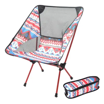 (White) Ultralight Travel Camping Chair Folding Aluminum Alloy Outdoor Hiking Beach Picnic BBQ P