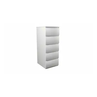 (5 Tall Boy Slim) MODERN - White Chest Of Drawers Bedroom Furniture Storage Bedside to Drawers