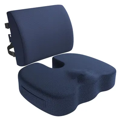 (XL, 1.92 kg) Office Chair Cushion and Back Support for Office Chair, Lumbar Support Cushion, Me