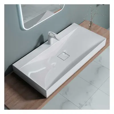 Durovin Bathrooms Luxurious Stone Resin Bathroom Basin - Wall Hung Or Countertop Mount Bathroom 