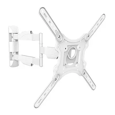 Intec brackets - White Long Reach (610mm Reach) Slim Fitting Strong Cantilever Tilt and Swivel T