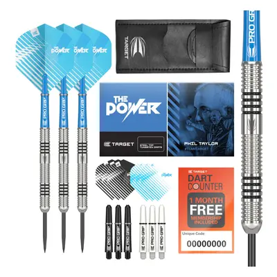 Darts Phil Taylor 23G 80% Tungsten Steel Tip Darts Set - Pro Grip Shafts - Pro Ultra Flights - D