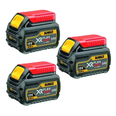 Dewalt DCB546 18v / 54v XR Flexvolt 6.0ah Battery DCB546-XJ - Triple Pack