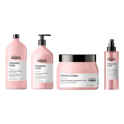 L'Oreal Serie Expert Vitamino Color - Shampoo 1500ml - Conditioner 750ml - Mask 500ml - Leave In