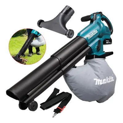 Makita DUB187Z 18V LXT Brushless Cordless Leaf Blower Vacuum + Bag + T Nozzle +