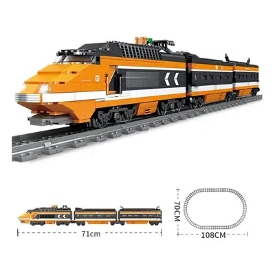 Kazi 1260pcs Technic Battery Powered Electric Sky High-speed Train Horizon Express Building Bloc