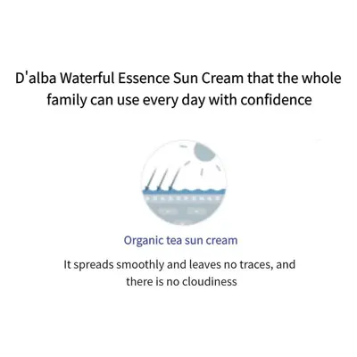 D&apos;alba Waterfull Uv Essence Sun Cream 50ml Spf50+ Sunscreen