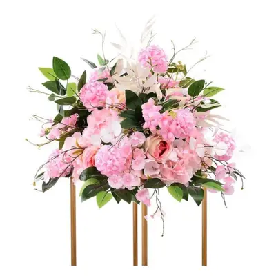 (pink) 40cm Artificial Flower Ball Table Decoration Home Party Floral T Stage Arrangement Flower