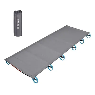 (grey) Tomshoo Outdoor Portable Camping Bed Aluminum Alloy Travel Cot Ultralight Tent Bed For Hi