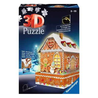 Ravensburger Christmas Gingerbread House Piece 3D Jigsaw Puzzle for Adults and Kids Age Years Up