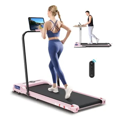 BLACK LORD Treadmill Walking Pad Gym Fitness Foldable handrail Pink