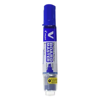 Pilot Begreen Recycled V Board Master Whiteboard Marker Chisel 2.2 - 5.2 mm Tip - Blue, Box of