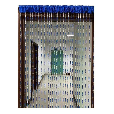 Acrylic Beaded Door Curtain DÃ©cor Tassel Room Divider Curtain (Dark Blue, 100cm by 195cm)