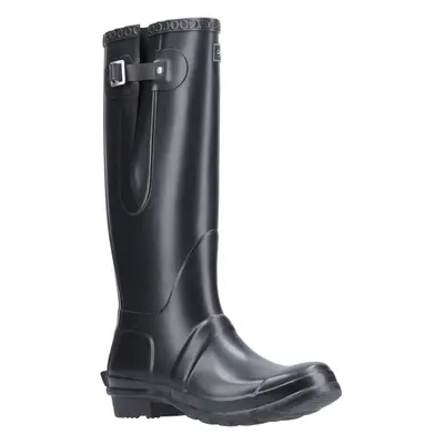 (Black, (Adults')) Cotswold Windsor Welly Rubber Black Wellington Boots