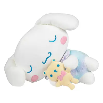 Hello Kitty and Friends Cinnamoroll 18-inch Sleeping Plush with Bear Accessory - Officially Lice