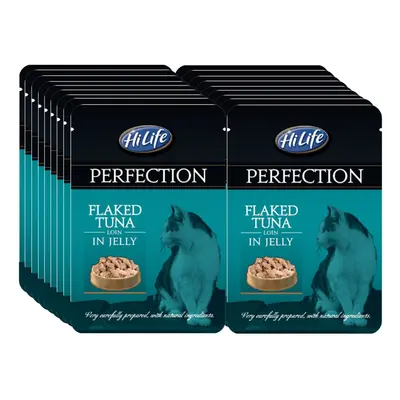 HiLife Perfection Cat Food Pouches, Flaked Tuna Loin in Jelly, g, x 70g Pouches